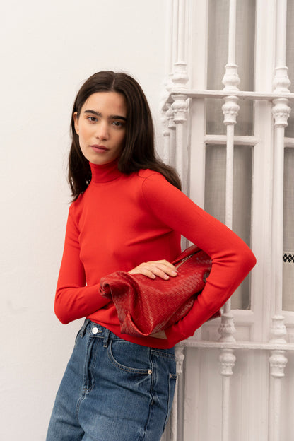 BASIC HIGH NECK SWEATER